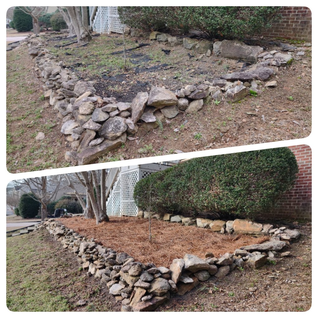 wake forest pine straw installation