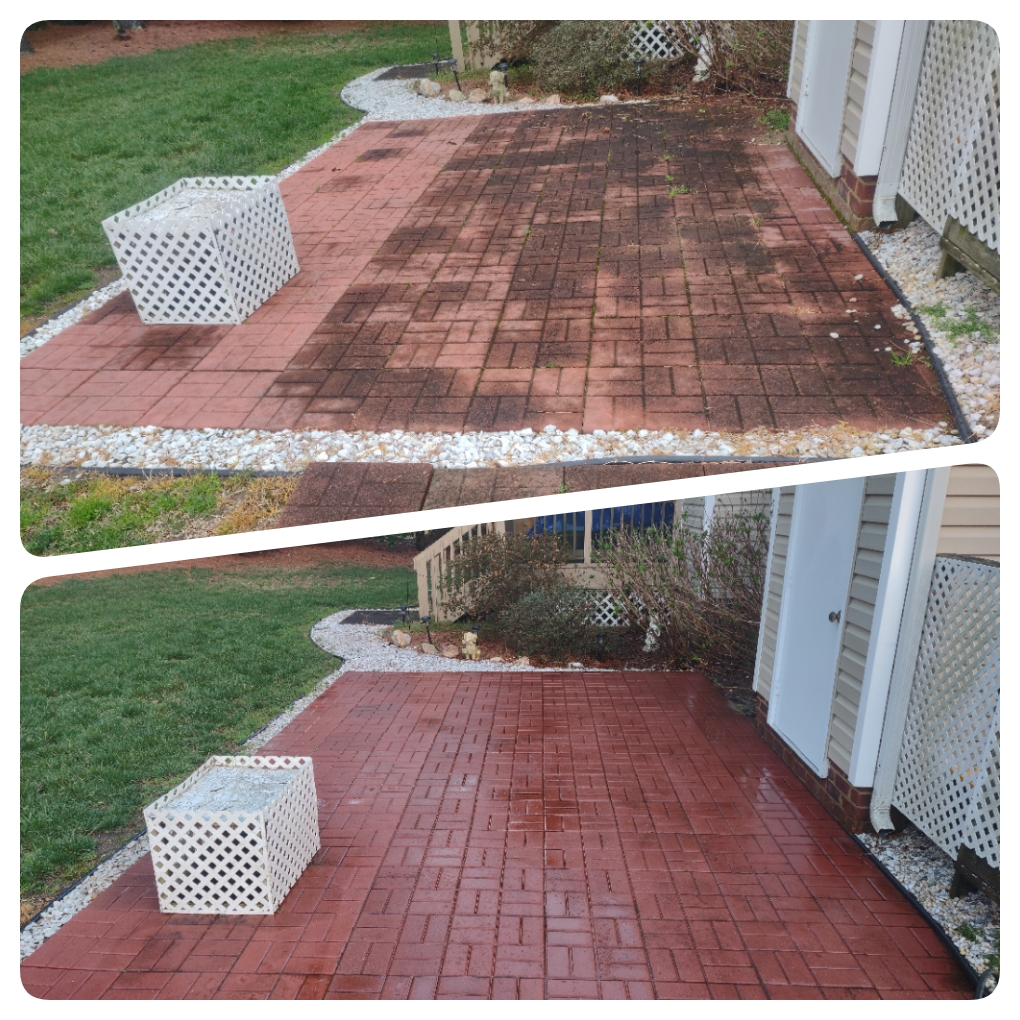 patio paver washing